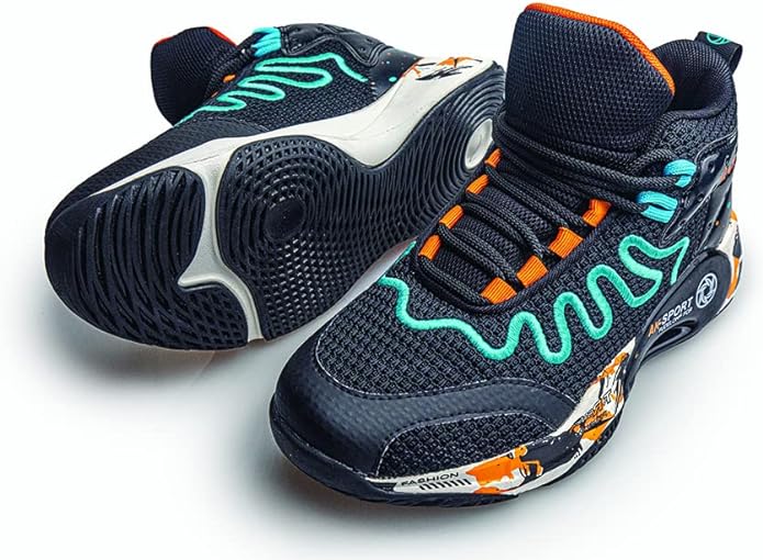 LUCKY-KIDS-Basketball-shoes-boys-trainers-childrens-trainers-high-top-outdoor-sports-shoes-anti-skid-breathable - Image 3