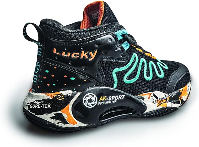LUCKY-KIDS-Basketball-shoes-boys-trainers-childrens-trainers-high-top-outdoor-sports-shoes-anti-skid-breathable - Image 4