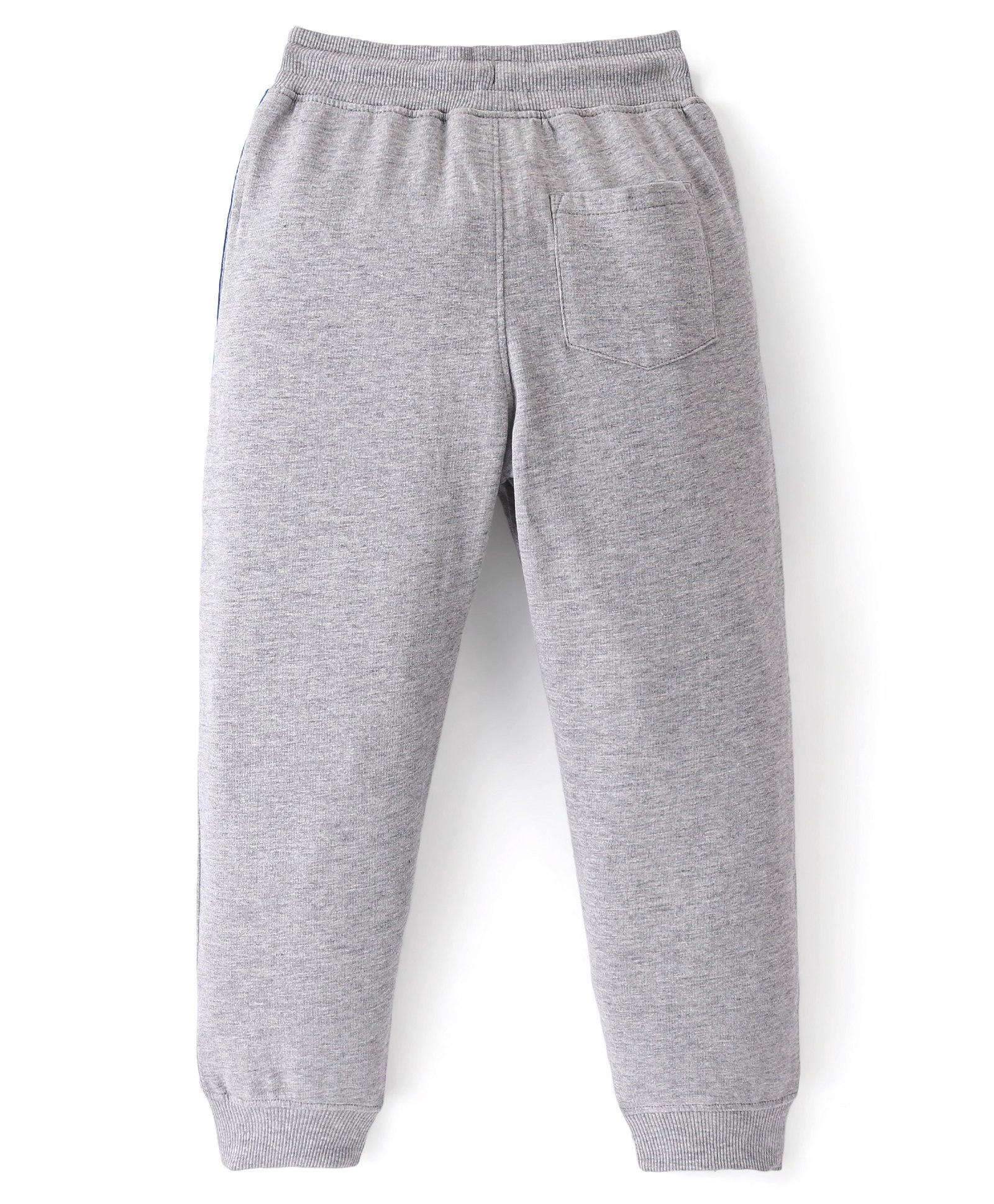 Primo Gino 100% Cotton Knit Full Length Solid Color Track Pant Pack Of 3 - Blue & Grey - Image 3
